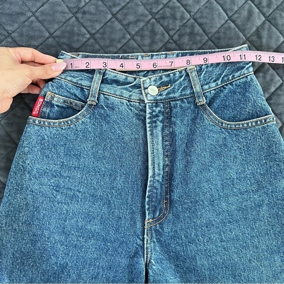 Bongo Jeans Women Size 3 Vintage 80s 90s Mom Tapered High Waisted Rise Blue B - Picture 6 of 9
